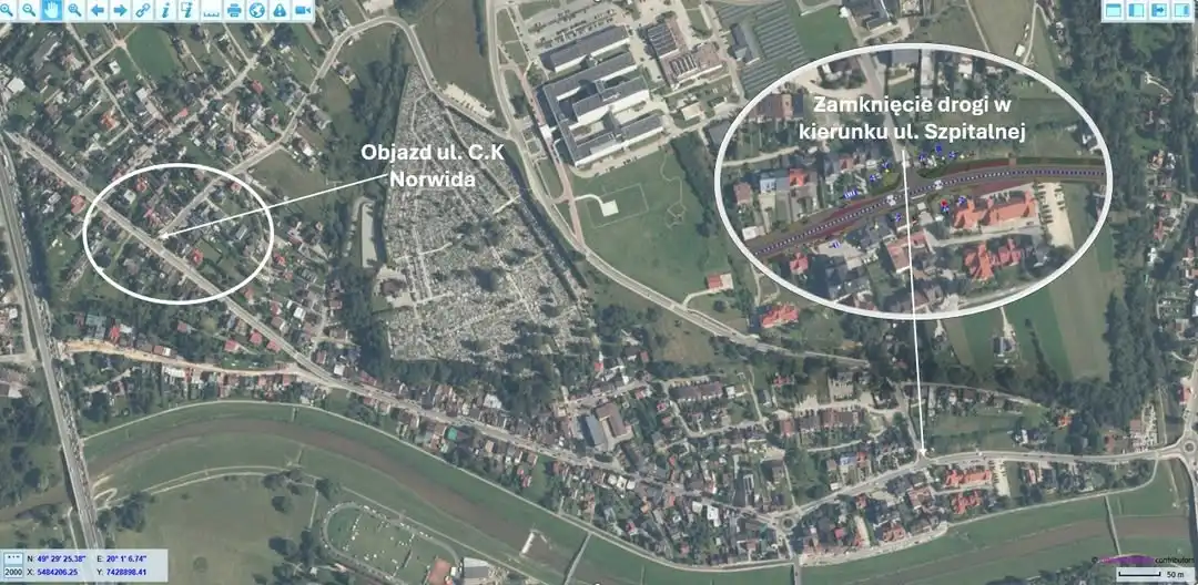 Szpitalna w Nowym Targu zamknięta. W czwartek duże utrudnienia dla kierowców