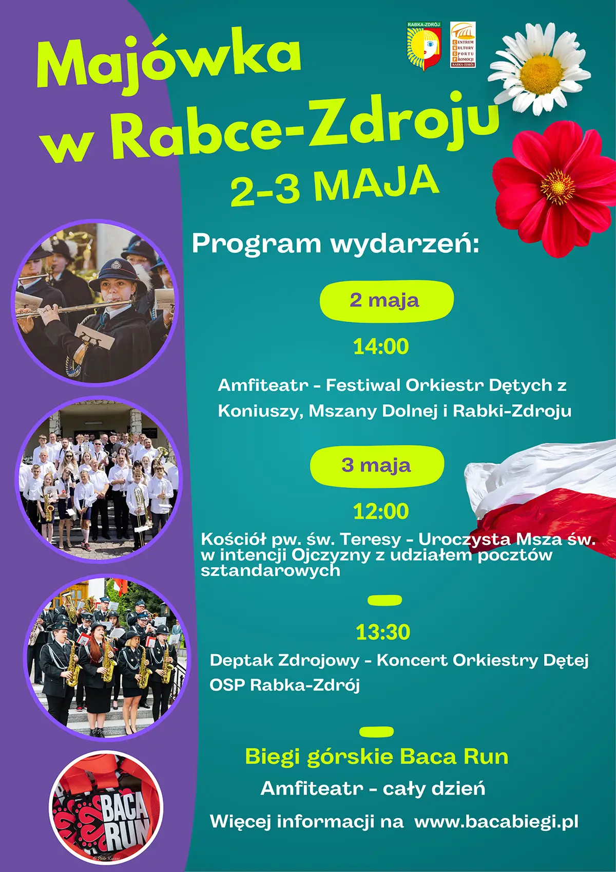 Majówka w Rabce-Zdroju. Muzyka, sport i patriotyzm w jednym miejscu