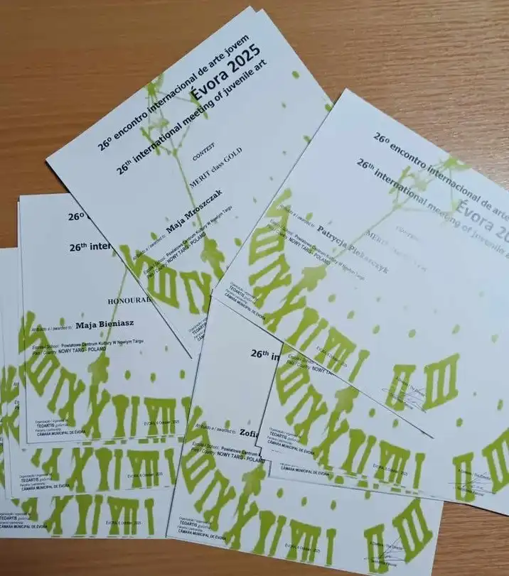 Młodzi artyści z Nowego Targu nagrodzeni w Portugalii