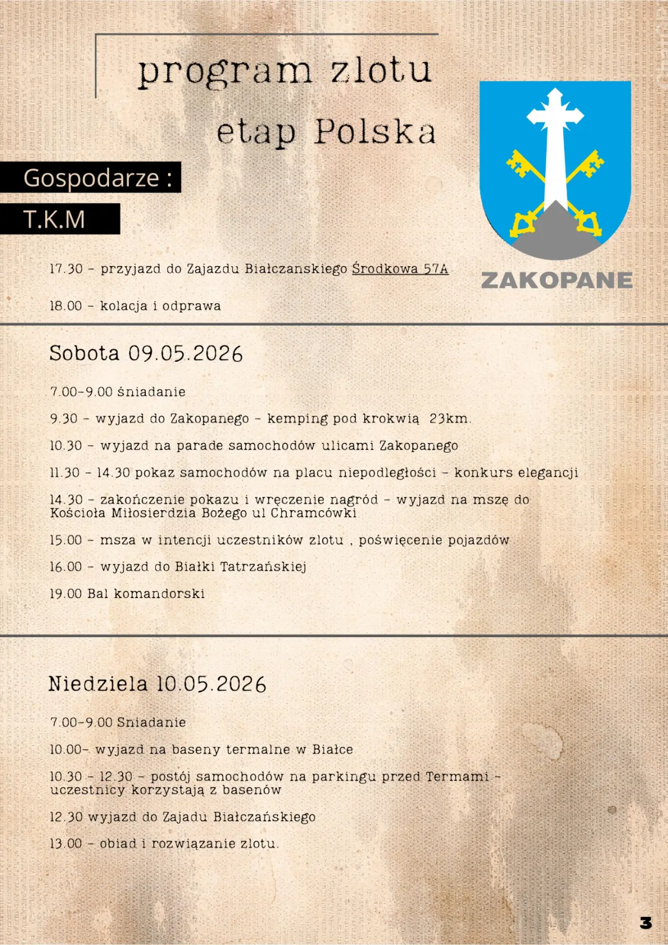 Zabytkowe auta opanują Zakopane. Przed nami wielki zlot klasyków