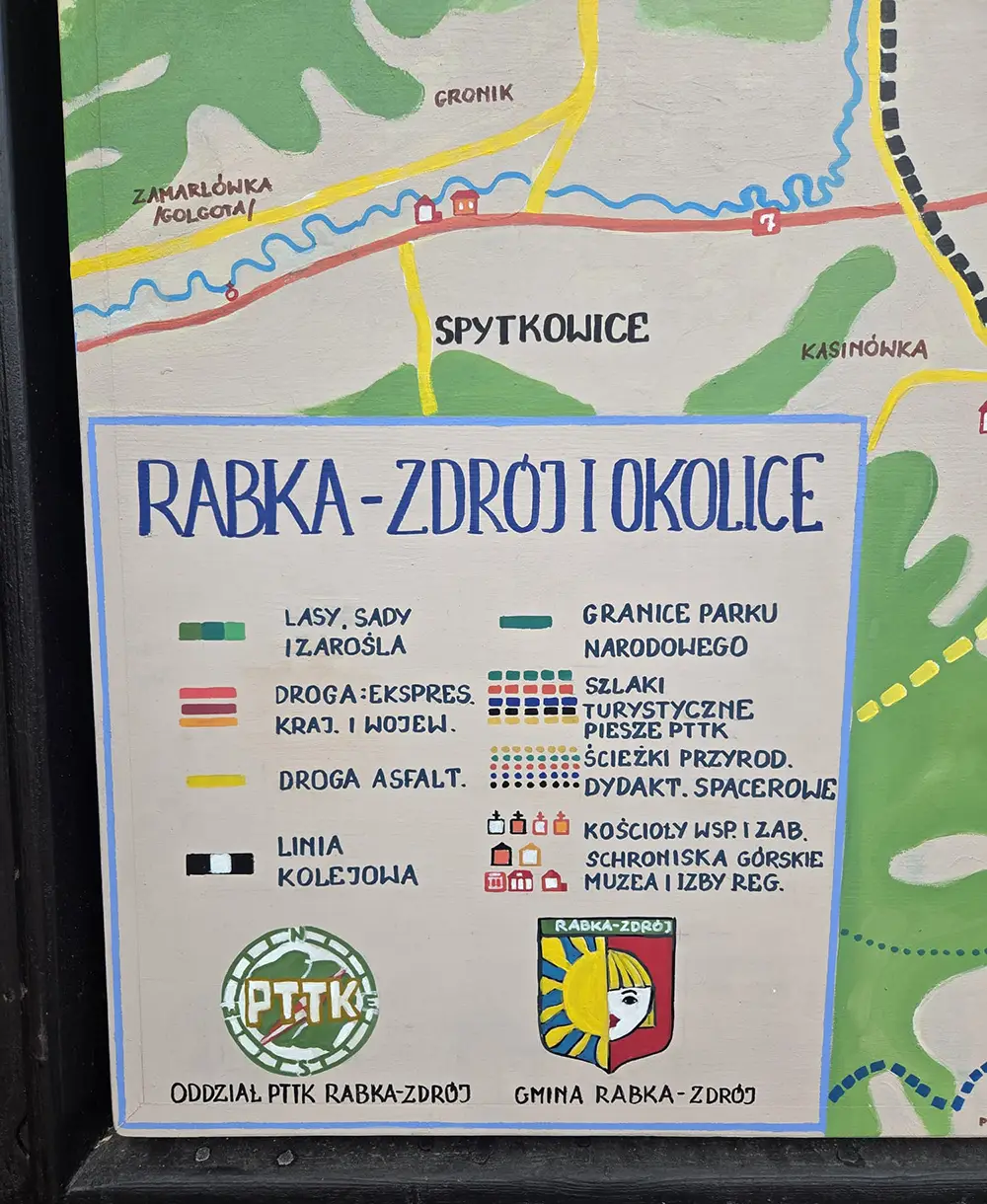 Nowe życie starych map. PTTK odnowiło turystyczne symbole Rabki-Zdroju