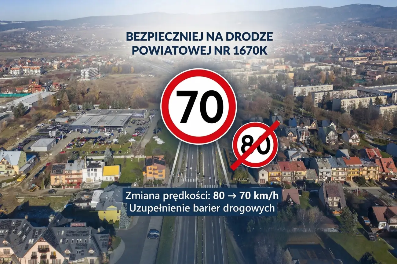Zmiany na dawnej zakopiance. Kierowcy zwolnią w Nowym Targu