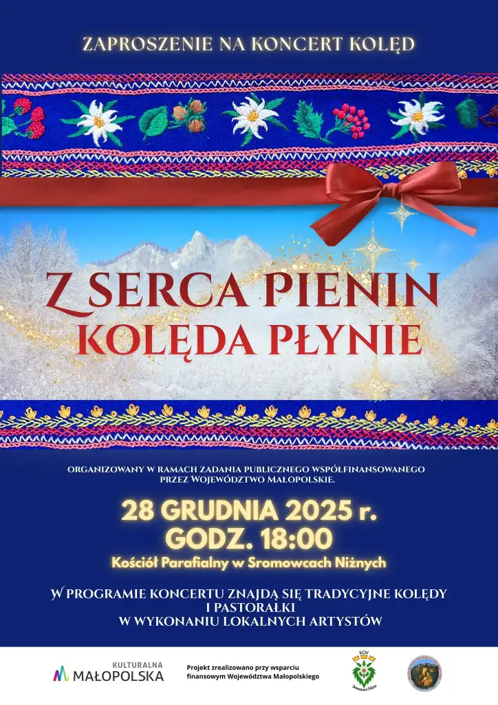 Z serca Pienin płyną kolędy. Świąteczny koncert w Sromowcach Niżnych