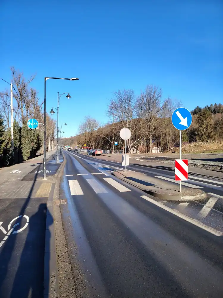 Szczawnica zyskała nową drogę: bezpieczniej i piękniej