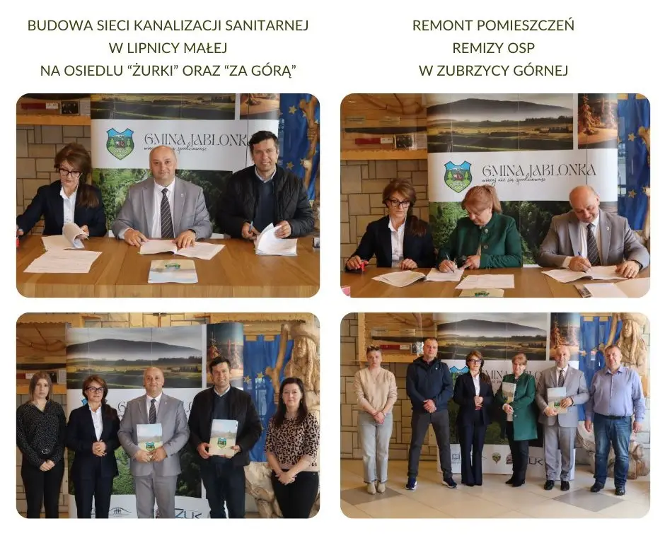 Dwie ważne inwestycje w Gminie Jabłonka. Podpisano umowy