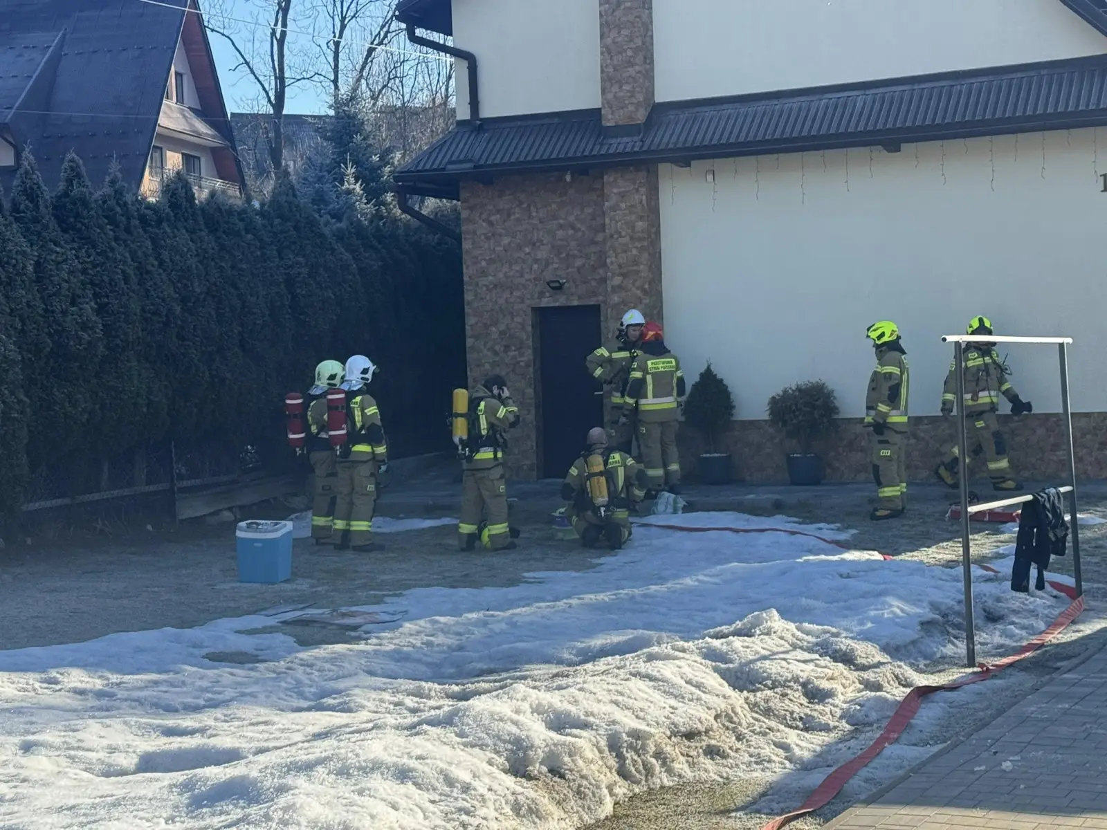 Kotłownia w ogniu. Szybka reakcja mieszkańca zapobiegła tragedii