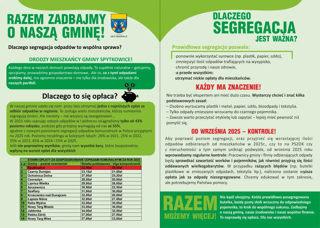 Jak prawidłowo segregować śmieci? Gmina przygotowała poradnik dla mieszkańców