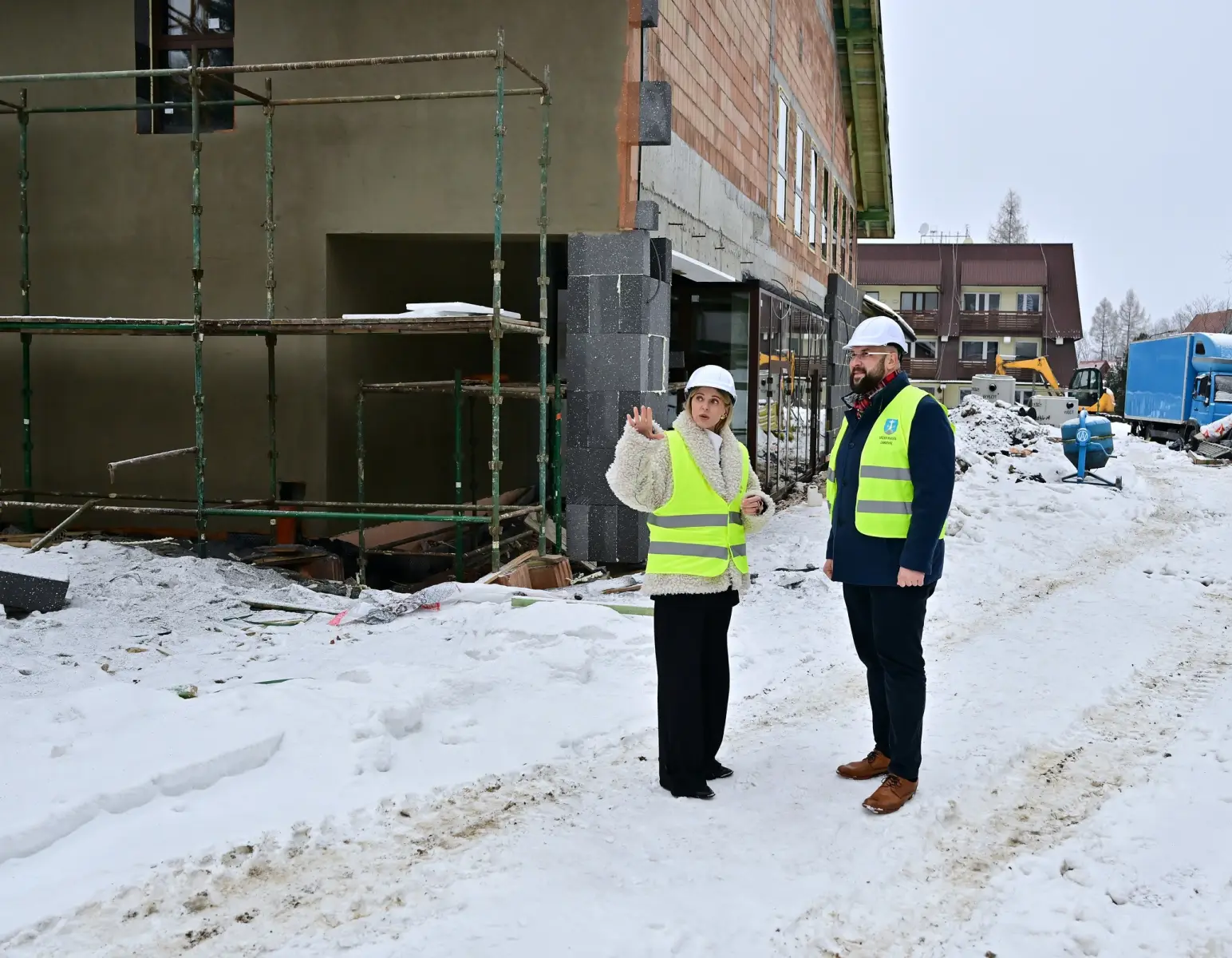 Zakopane stawia pierwszy publiczny żłobek. Minister Aleksandra Gajewska odwiedziła plac budowy