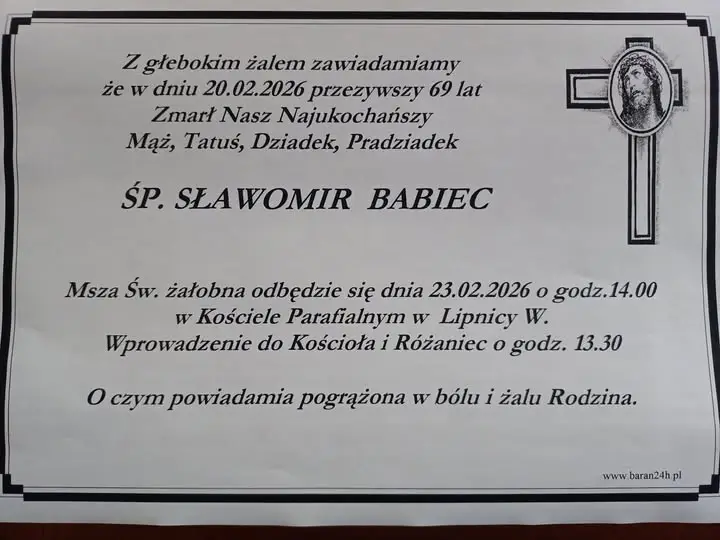 Odszedł Sławomir Babiec. Strażak i społecznik z Lipnicy Wielkiej
