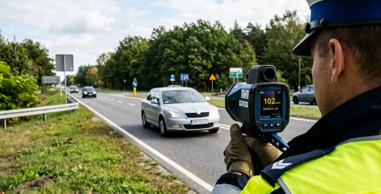 102 km/h w zabudowanym po Witowie. 21-latka straciła prawo jazdy