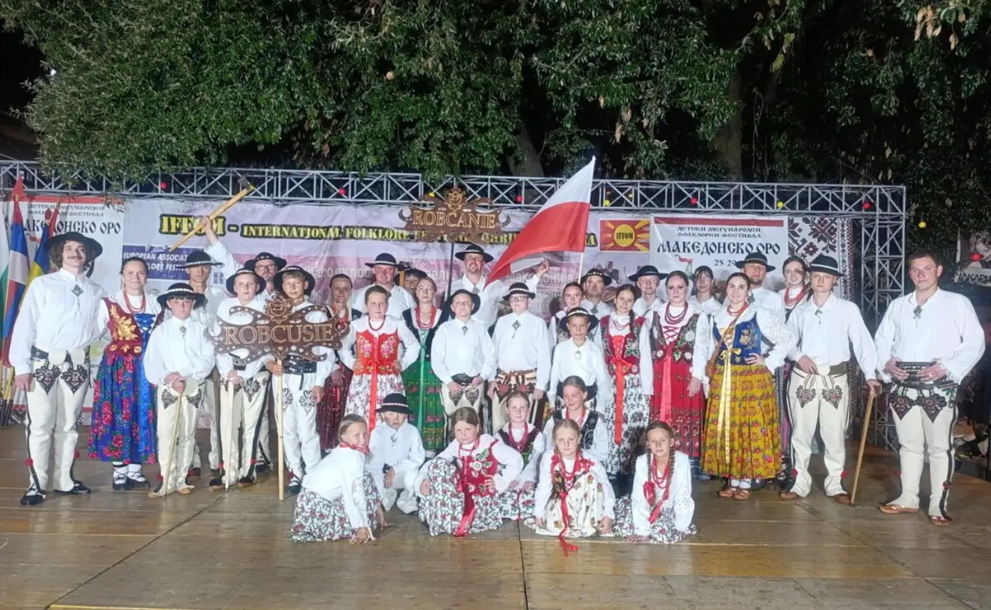 Podhalańskie stroje, muzyka i taniec nad Jeziorem Ochrydzkim. Robcusie i Robcanie wystąpili w Macedonii