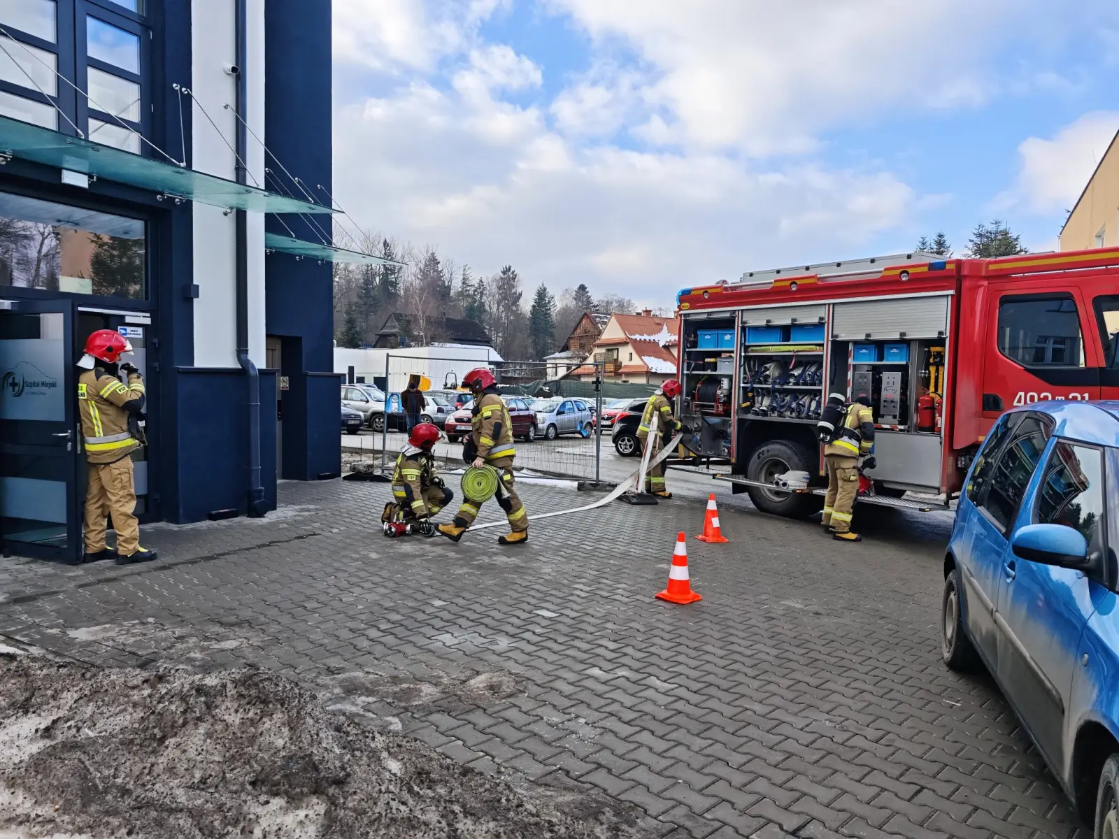 Ćwiczenia ewakuacyjne w praktyce. Rabczański szpital doskonali procedury bezpieczeństwa