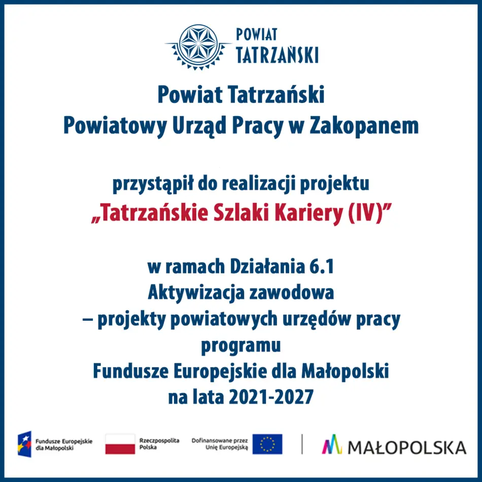 Ponad 2 miliony złotych na aktywizację bezrobotnych w powiecie tatrzańskim Staże, dotacje i szkolenia