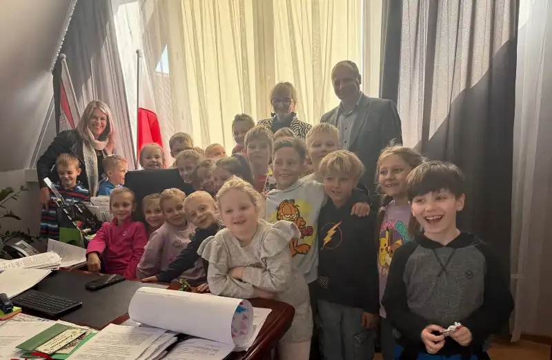 Mali goście w Urzędzie Gminy Czorsztyn