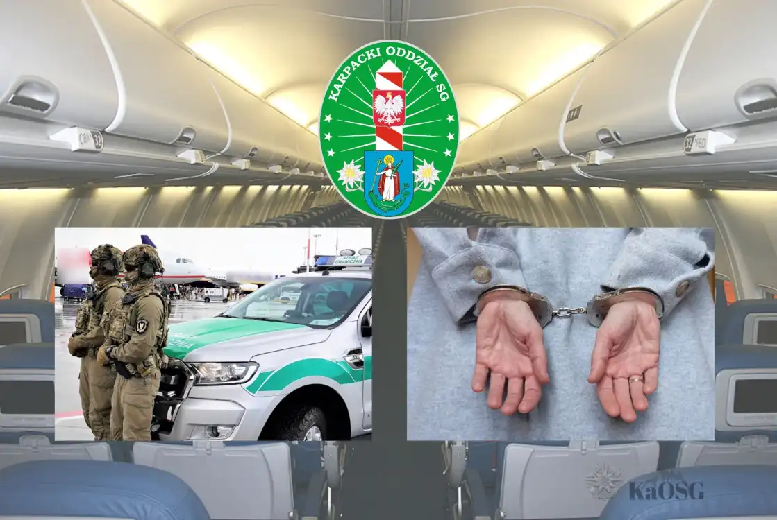 Agresywna pasażerka z Walencji zatrzymana w Krakowie. Naruszyła nietykalność funkcjonariusza Straży Granicznej