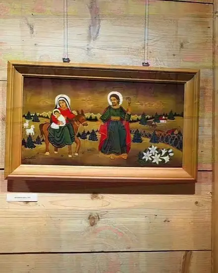 Malarstwo na szkle w Czerwonym Dworze. Retrospektywa Janiny Maślanki