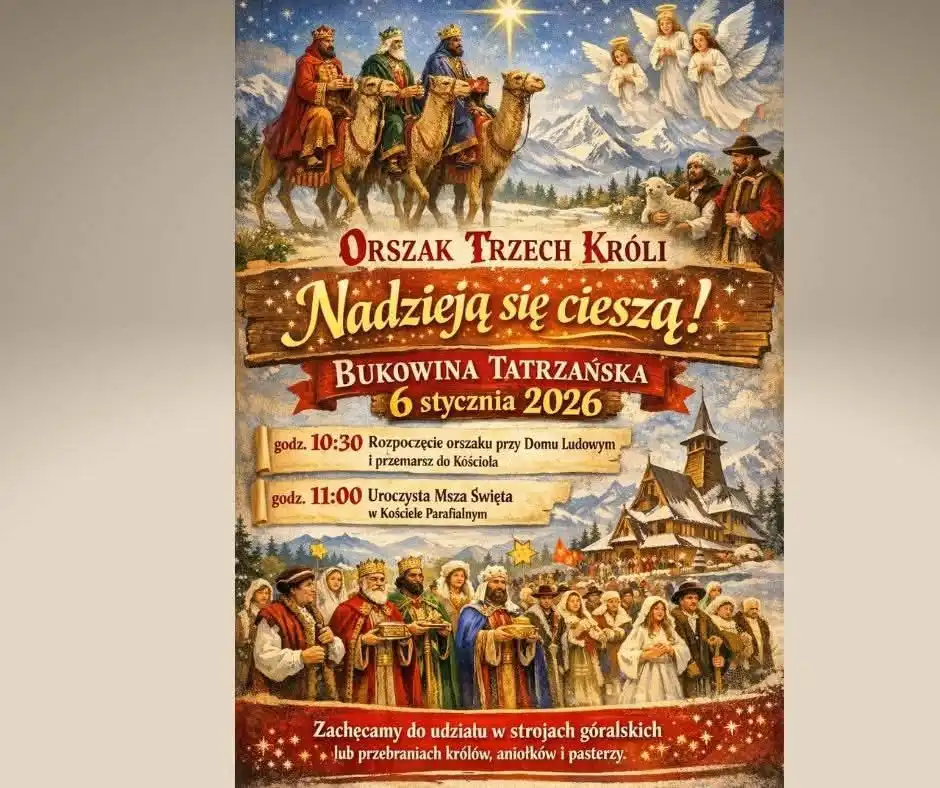 Za Gwiazdą Betlejemską. Barwny Orszak Trzech Króli w Bukowinie Tatrzańskiej