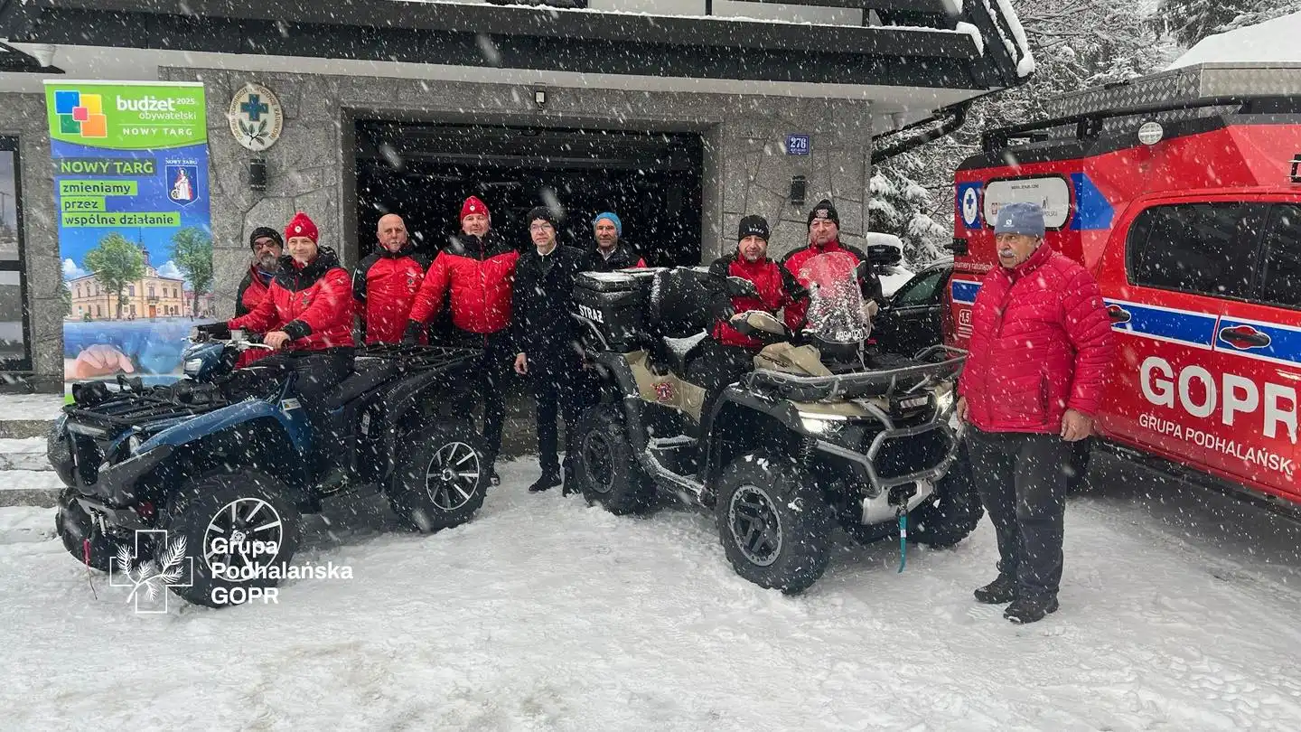 Grupa Podhalańska GOPR i OSP Kowaniec wzmocnione nowoczesnym sprzętem