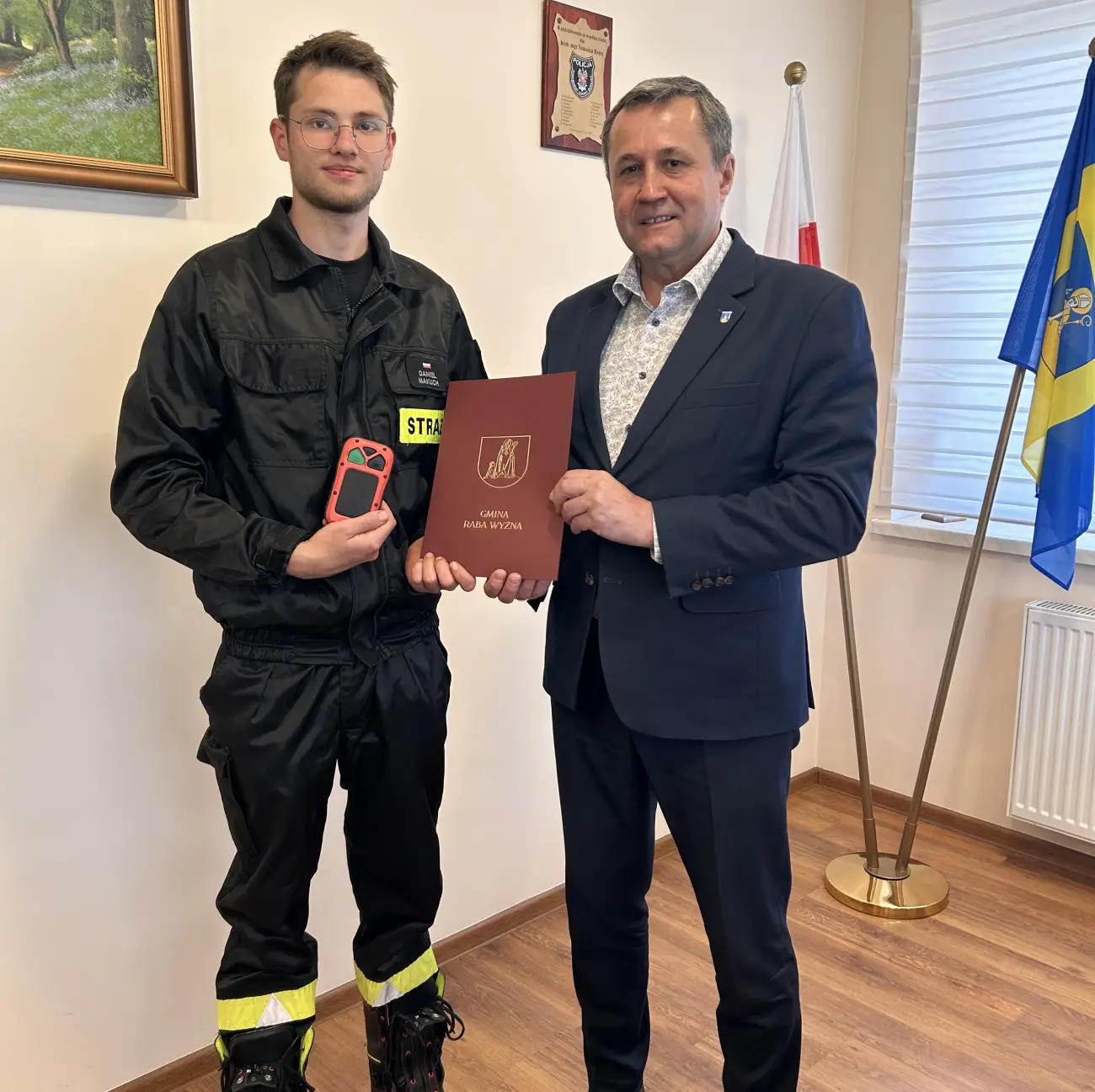 OSP Podsarnie z nową kamerą termowizyjną