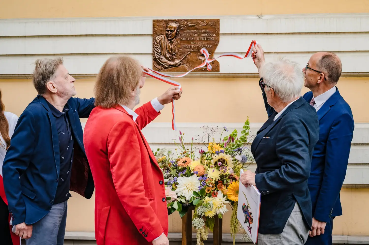 Michał Rekucki upamiętniony w Nowym Targu. Tablicę odsłonili jego wnukowie