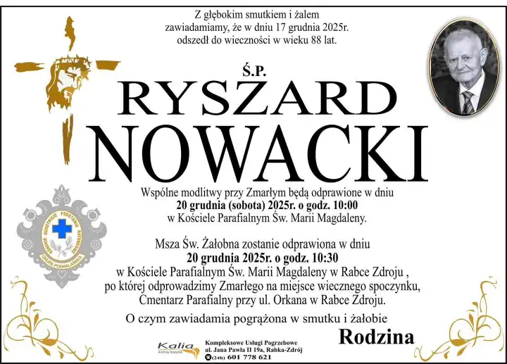Zmarł Ryszard Nowacki - długoletni ratownik Sekcji Rabka-Orawa