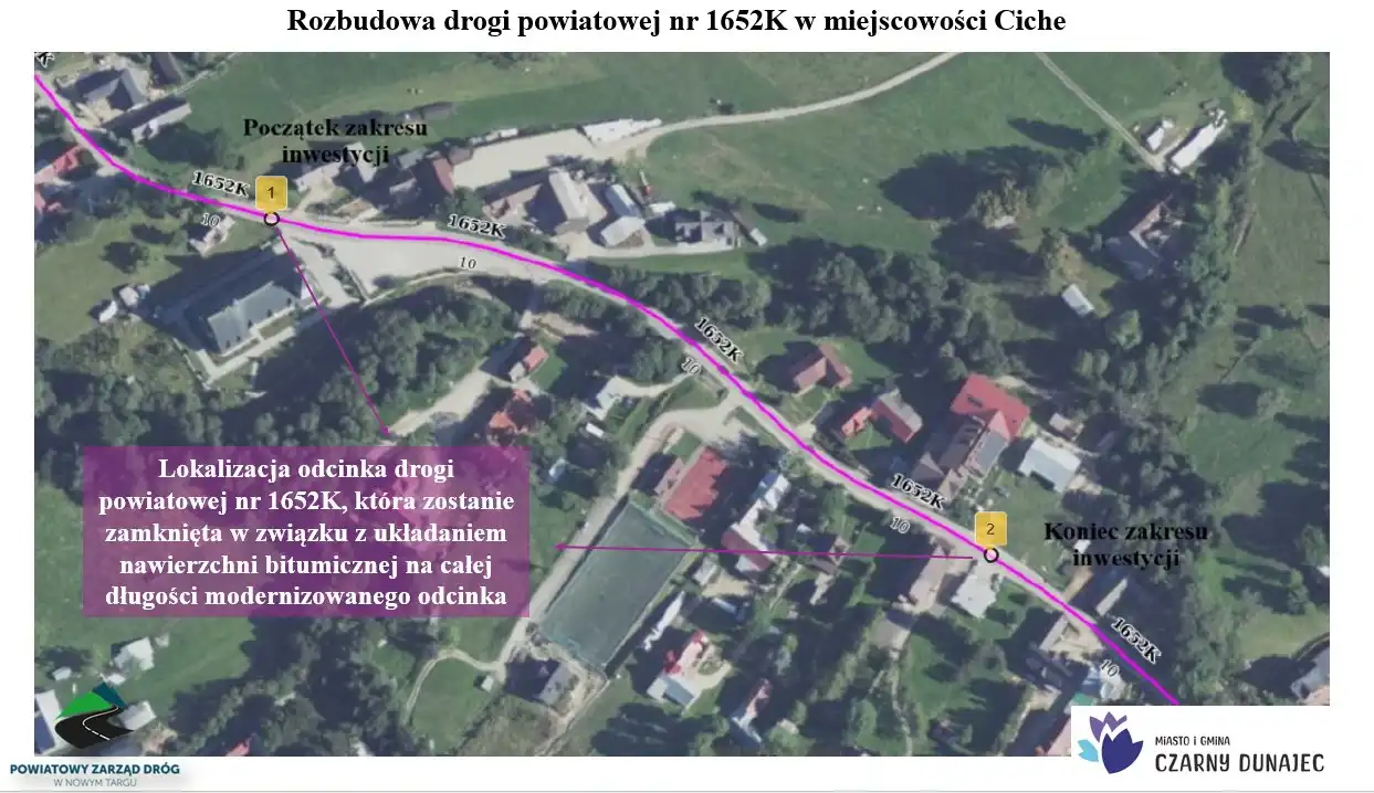 Ciche: czasowe zamknięcie drogi z powodu remontu