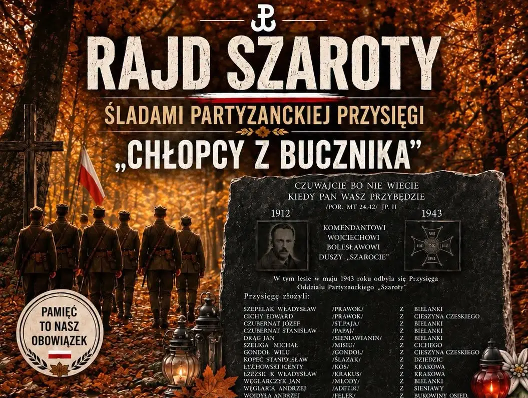 Rajd Szaroty wraca na Bucznik. Śladami partyzanckiej przysięgi z 1943 roku
