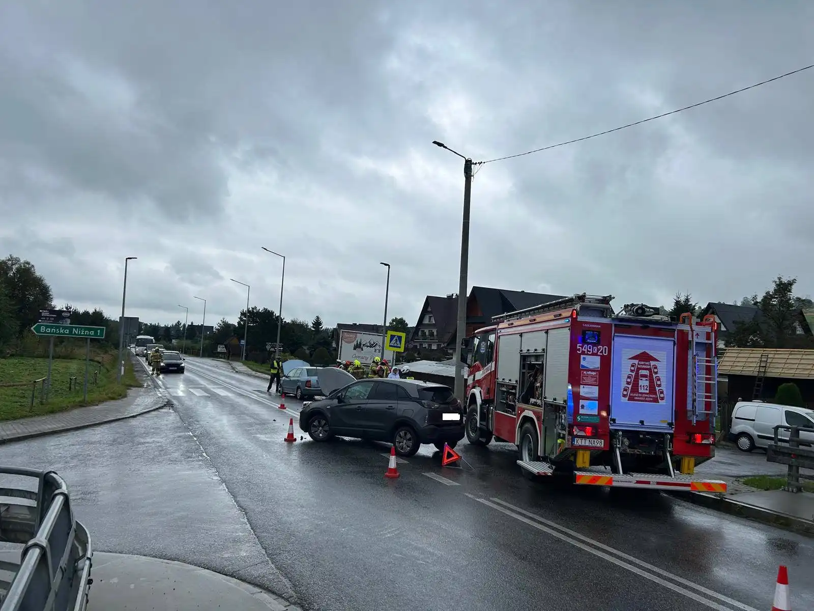Kolizja w Białym Dunajcu. Ranna jedna osoba
