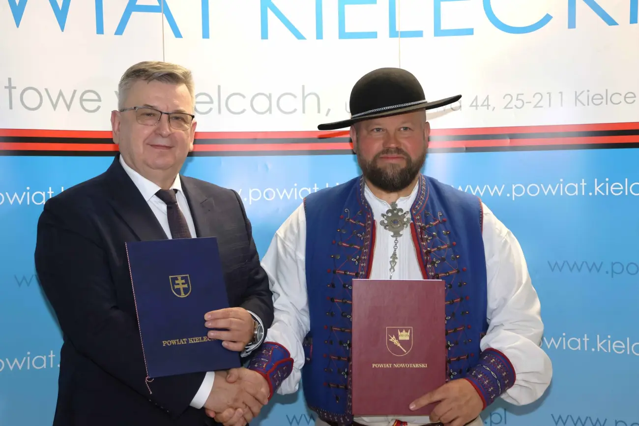 Powiat Nowotarski i Kielecki łączą siły. Podpisano umowę partnerską