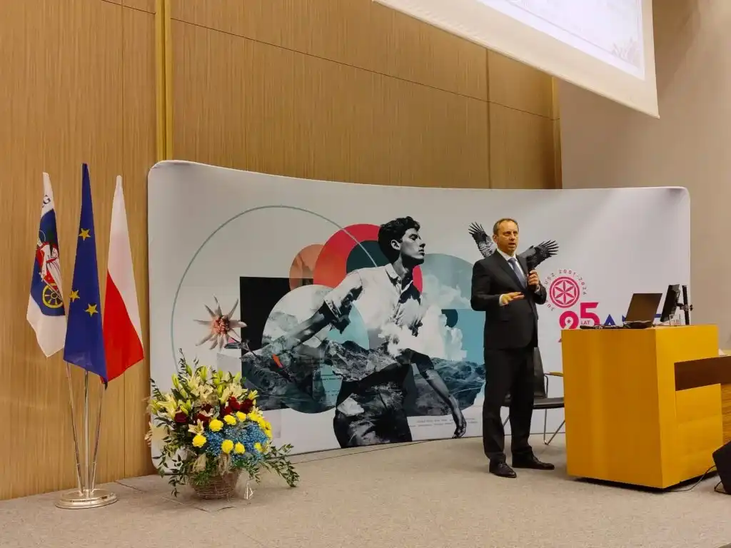 Dr Rafał Solecki z wizytą w Nowym Targu. Wykład rektorski o inwestycjach unijnych