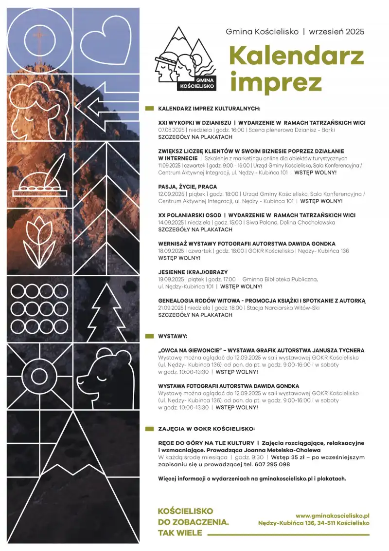 Wrzesień pełen atrakcji. Gmina Kościelisko zaprasza na wydarzenia