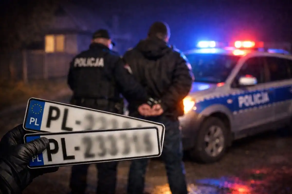 Kradzież tablic i próba szantażu. 17 latek zatrzymany w Lipnicy Małej