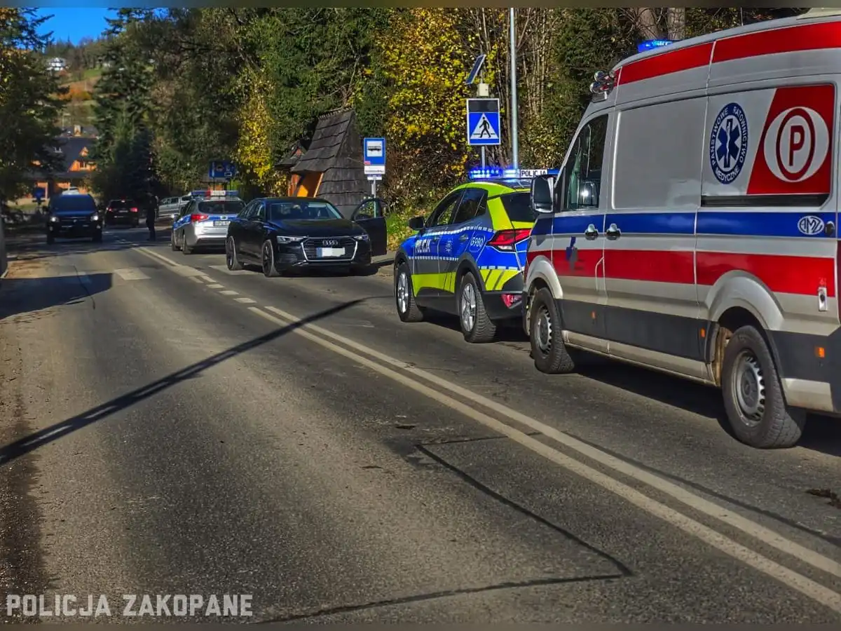 Potrącenie w Kościelisku. 21-latek w szpitalu