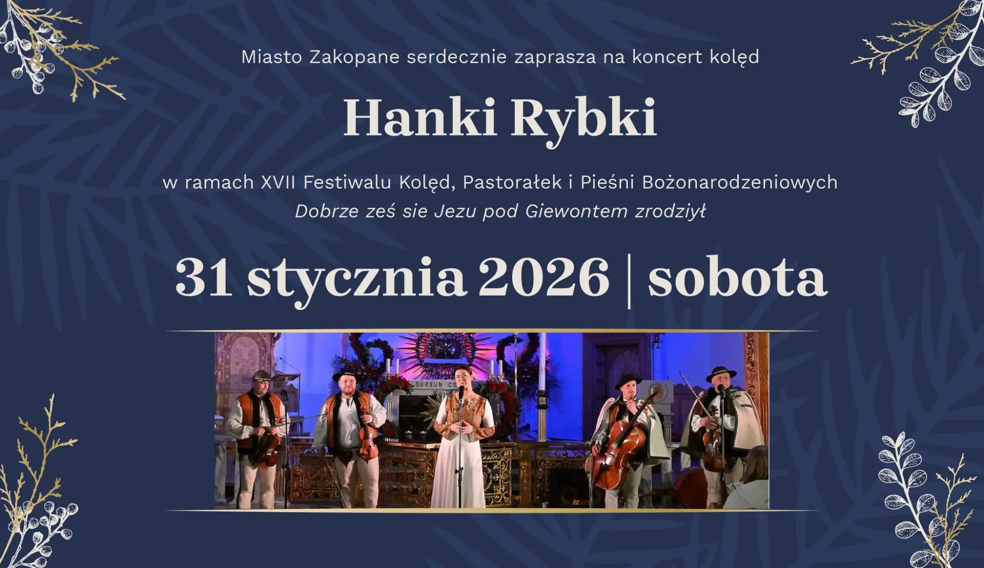 Kolędy w sercu Zakopanego: koncert Hanki Rybki