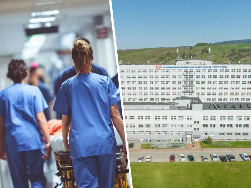 Dramat na parkiecie: medycy z Nowego Targu uratowali 60-latka
