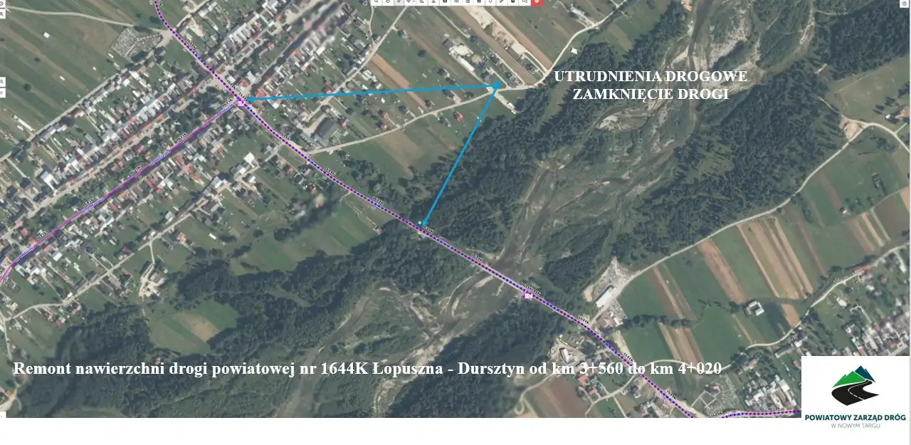 Uwaga kierowcy! W czwartek nie przejedziesz z Nowej Białej do Krempach