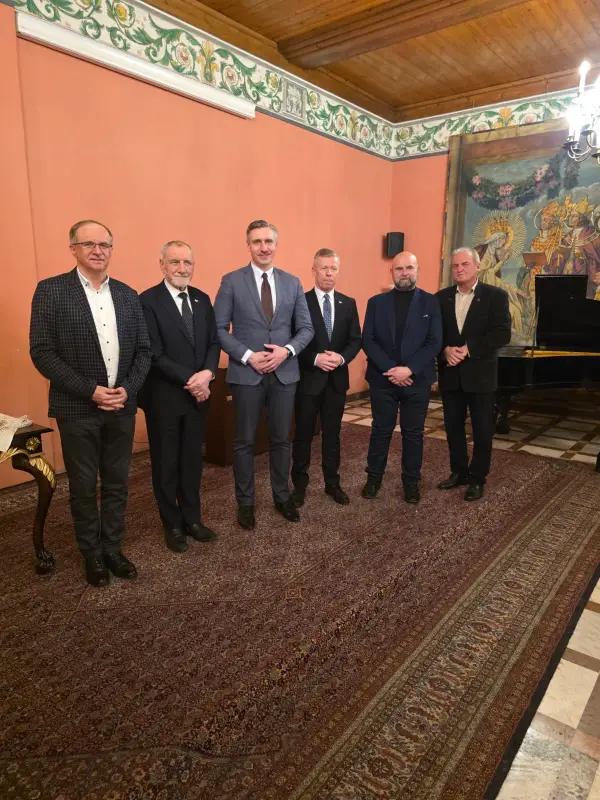 Gmina Szaflary na świątecznym opłatku u cystersów