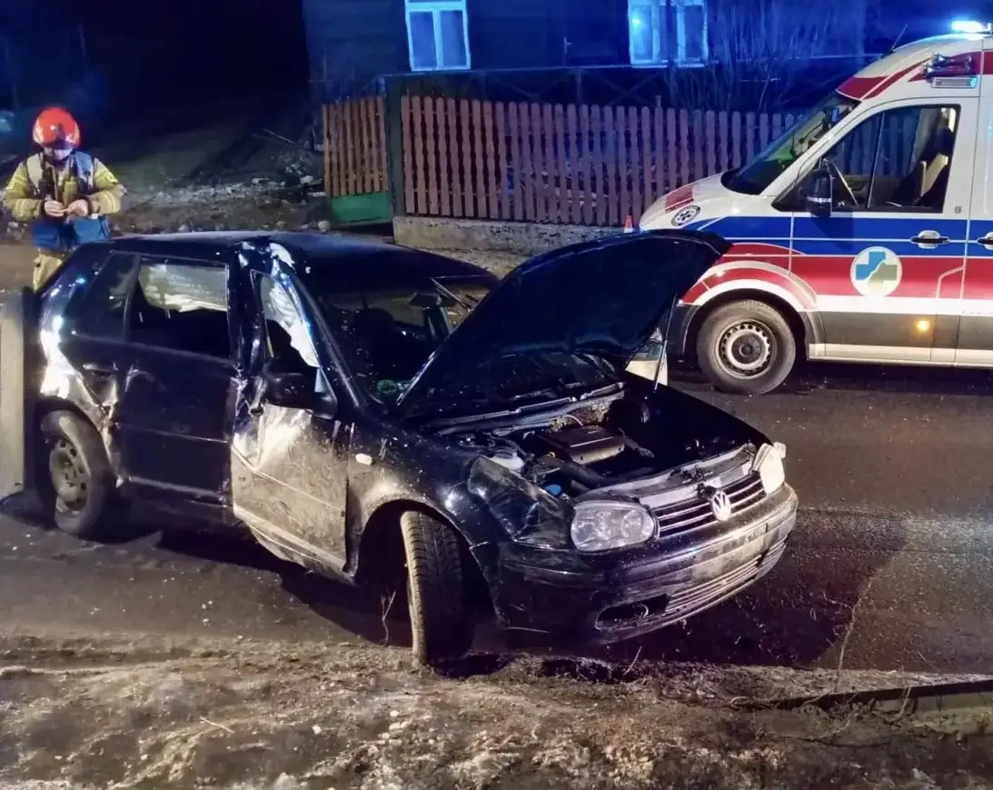 Sprawca wczorajszej kolizji w Suchem miał 1,4 promila. To 19-latek z powiatu tatrzańskiego, teraz odpowie przed sądem