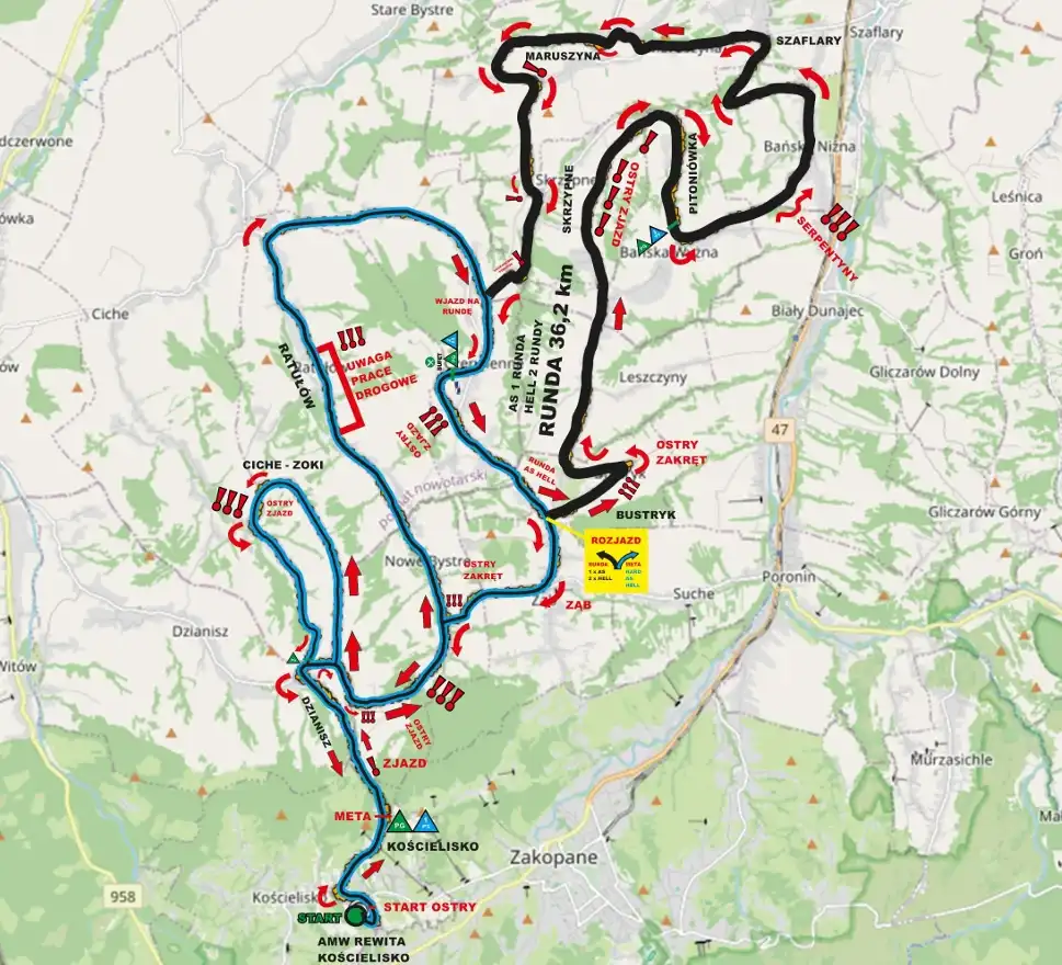 Wielki wyścig kolarski na Podhalu. Sprawdź, gdzie i kiedy wystąpią utrudnienia w ruchu