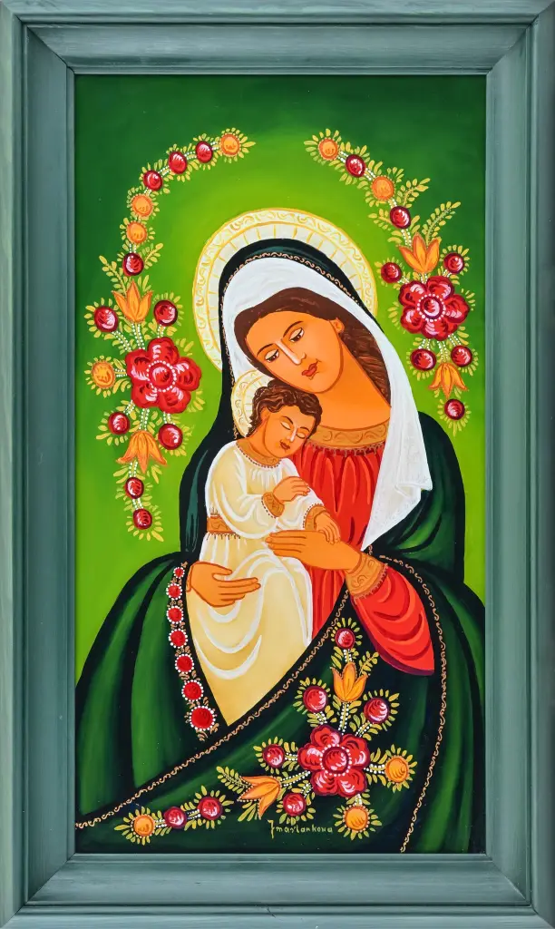 Malarstwo na szkle i pamięć artystki. Nowa wystawa w Czerwonym Dworze