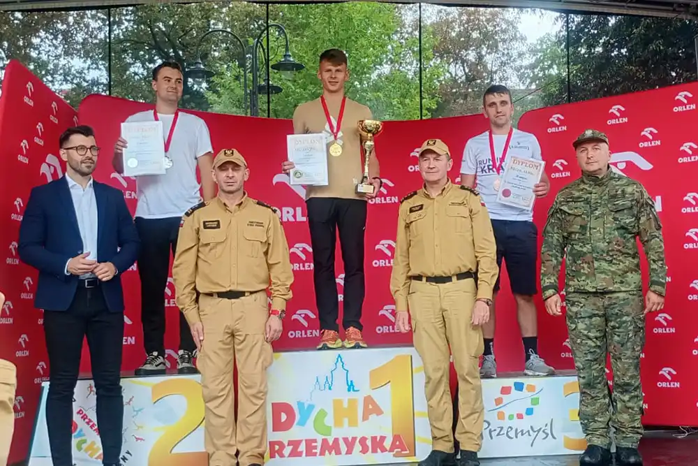 Filip Dudzic i Szymon Zachwieja z Rabki-Zdroju w czołówce Mistrzostw Polski Strażaków