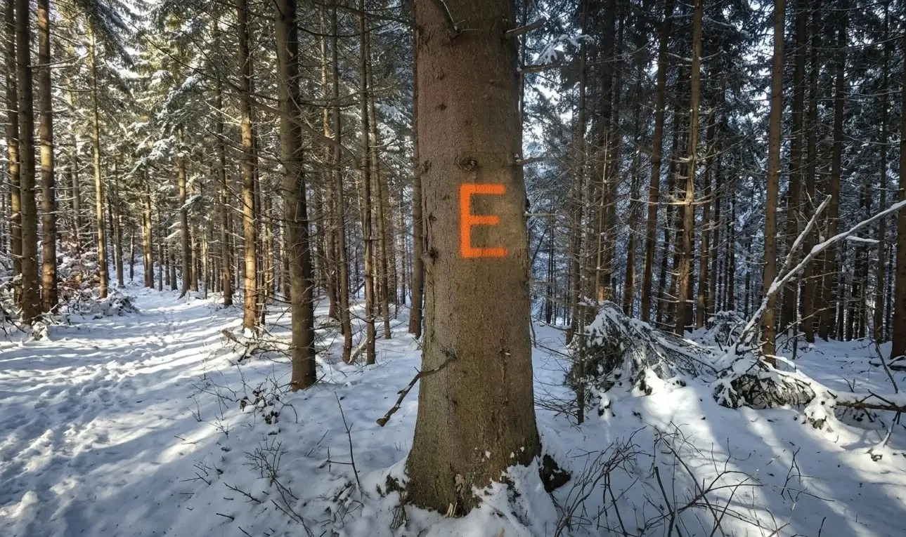 Widzisz tak oznaczone drzewo w lesie. To nie wandal a leśnik je tak oznaczył i ma ważną rolę w lesie