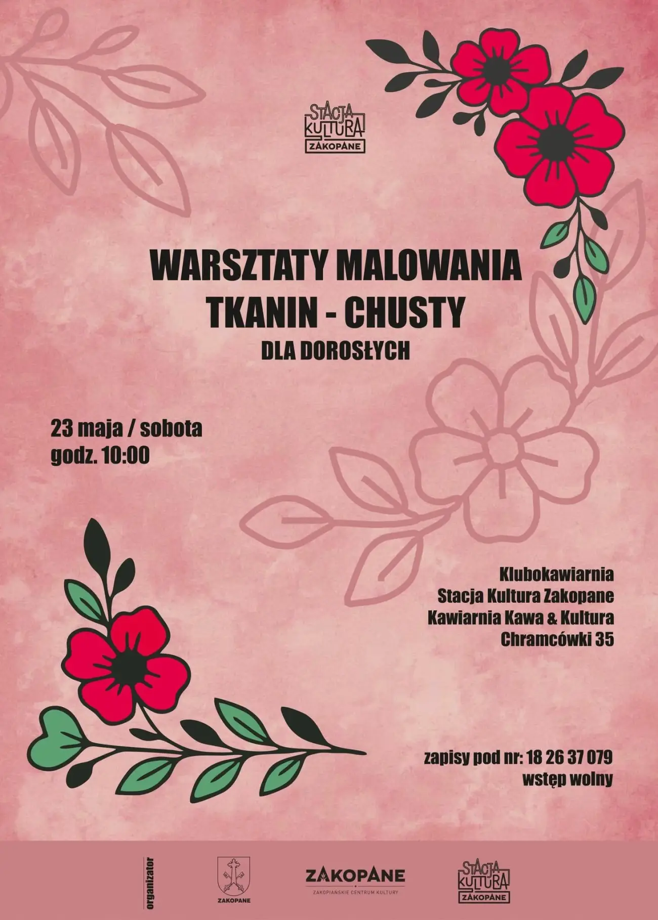 Kreatywne warsztaty w Zakopanem. Uczestnicy stworzą własne chusty