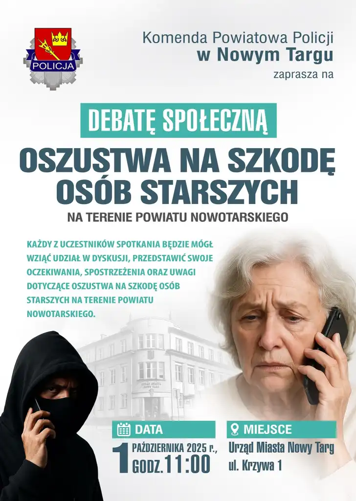 Nie daj się oszukać. Debata o bezpieczeństwie seniorów w Nowym Targu