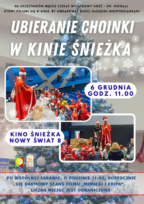 Kino Śnieżka zaprasza na rodzinne ubieranie choinki