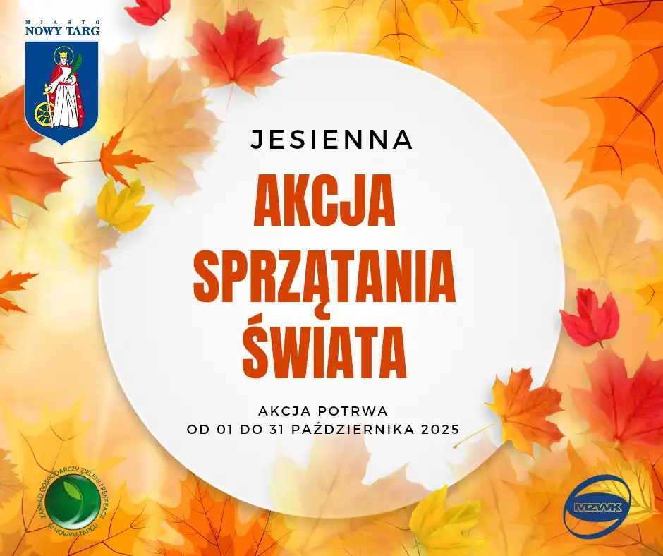 Nowy Targ dba o czystość. Rusza Jesienna Akcja Sprzątania Świata