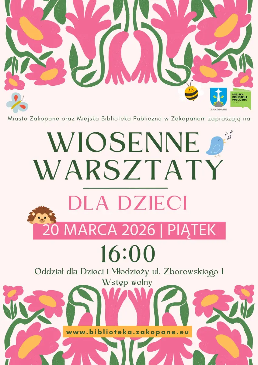 Wiosenne inspiracje dla najmłodszych w zakopiańskiej bibliotece