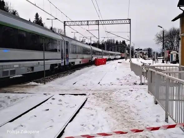 Biały Dunajec: Śmiertelne potrącenie na stacji kolejowej