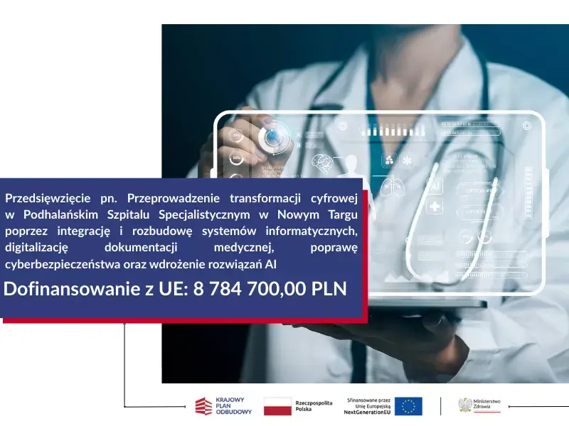 Podhalański Szpital wkracza w erę cyfrową: AI i nowoczesne systemy w służbie pacjentom
