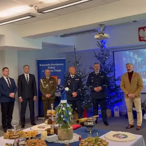 Wigilijne spotkanie nowotarskich mundurowych
